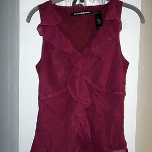 2/$12 DKNY maroon top